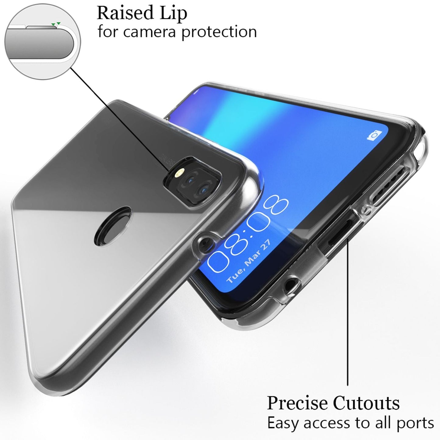 NALIA 360° Hülle für Huawei P20 Lite – Vorne & Hinten Schutz – 360GUARD (Full-Body Case) – Marke aus Berlin