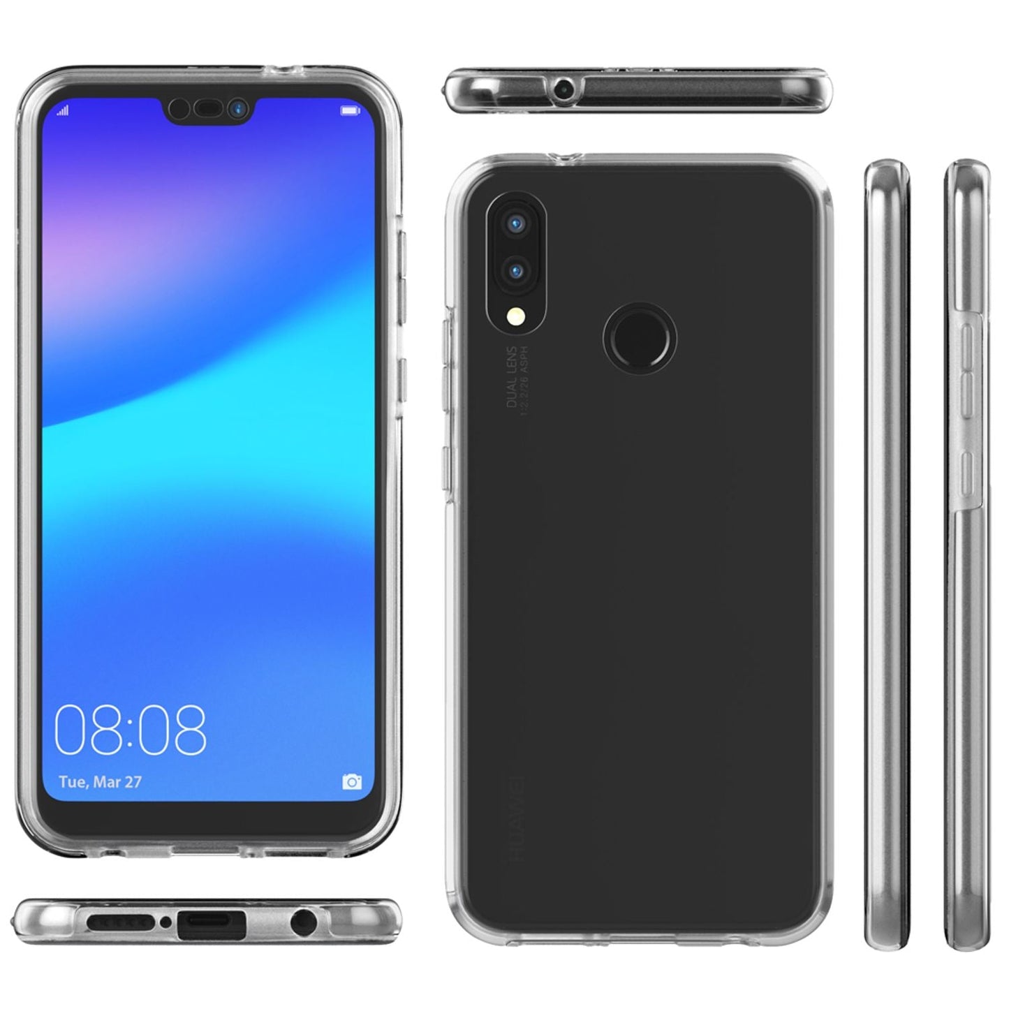 NALIA 360° Hülle für Huawei P20 Lite – Vorne & Hinten Schutz – 360GUARD (Full-Body Case) – Marke aus Berlin