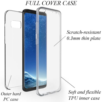NALIA 360° Hülle für Samsung Galaxy S8 Plus – Vorne & Hinten Schutz – 360GUARD (Full-Body Case) – Marke aus Berlin