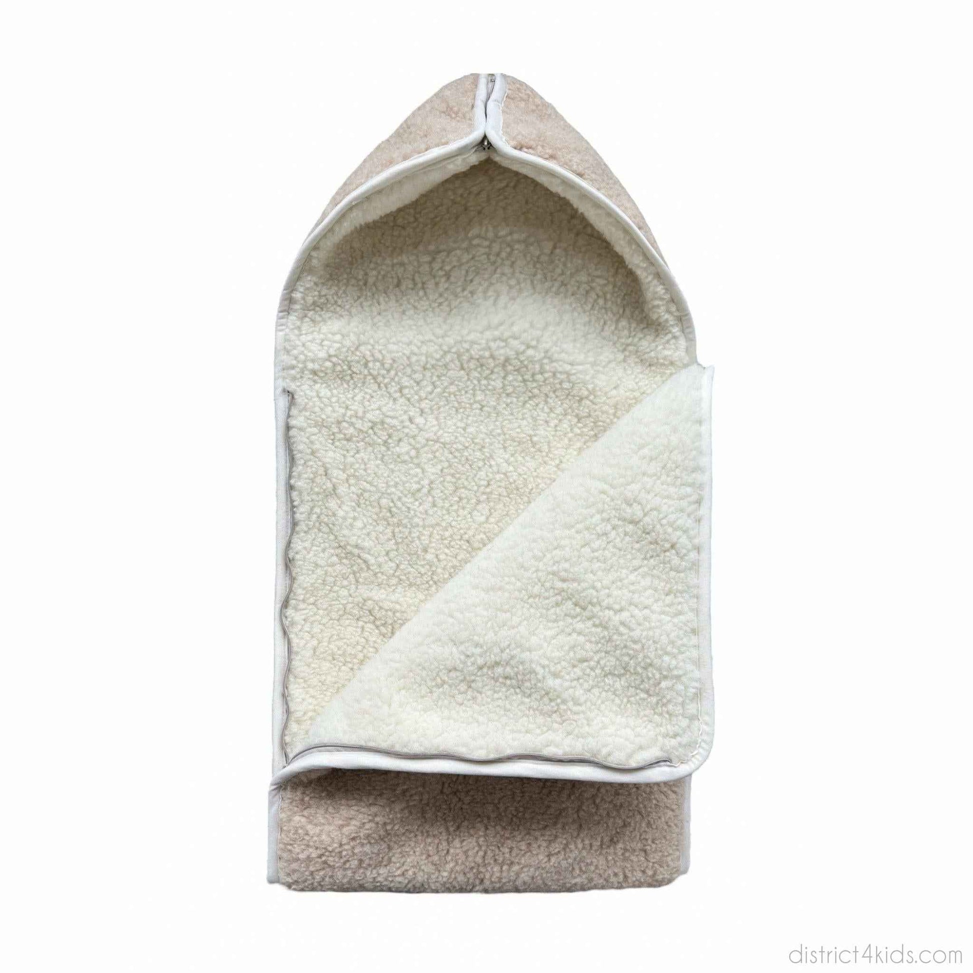 Winterfußsack Schlafsack Merinowolle – für Babywanne & Kinderwagen