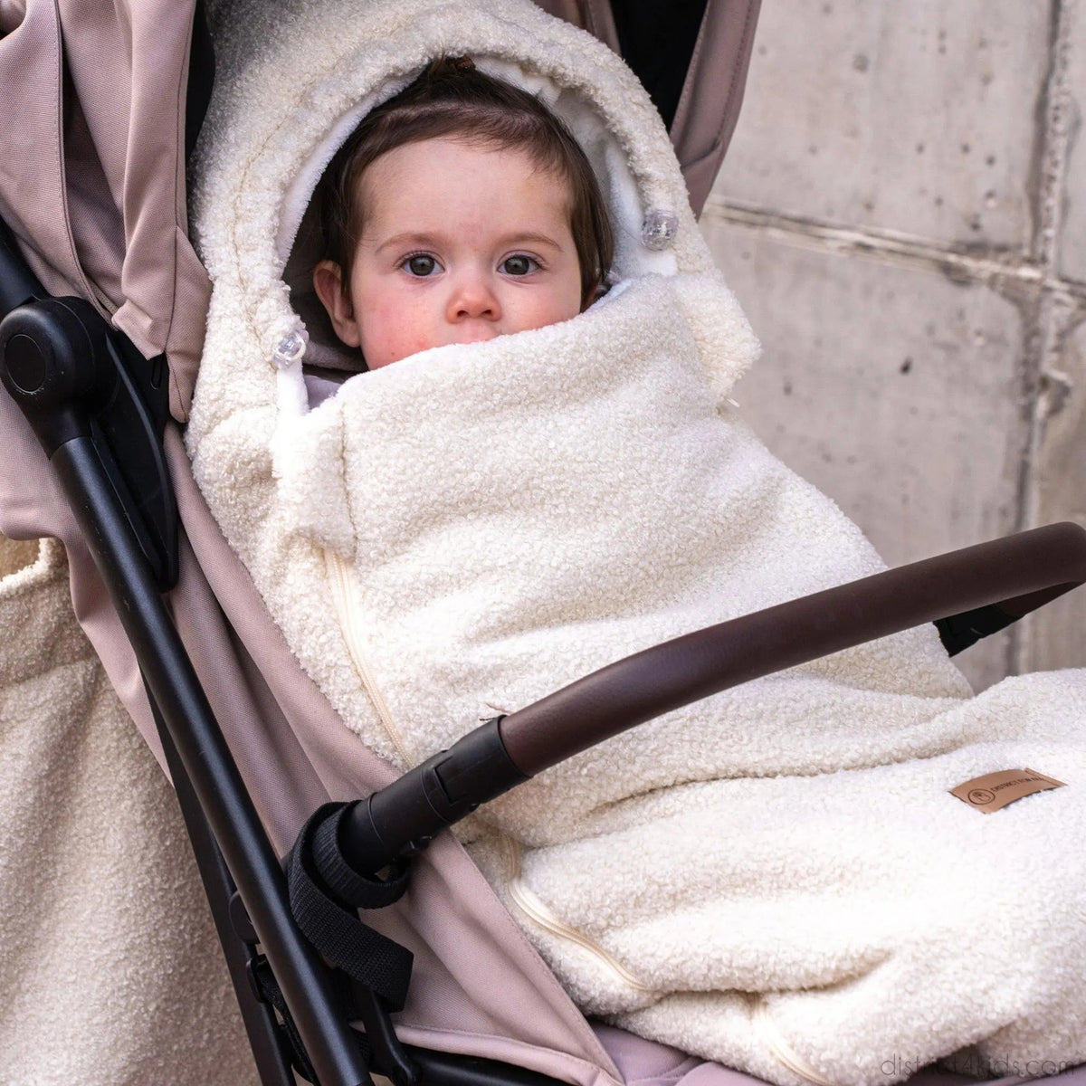 Winterfußsack Bouclé – kuschelig warm