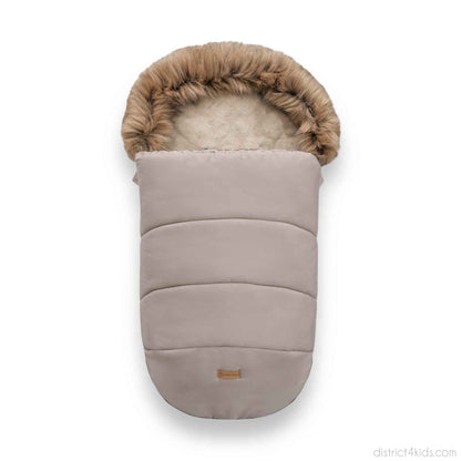 Winterfußsack wasserabweisend mit Fell – für Kinderwagen