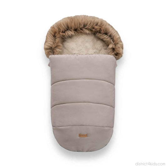 Winterfußsack wasserabweisend mit Fell – für Kinderwagen