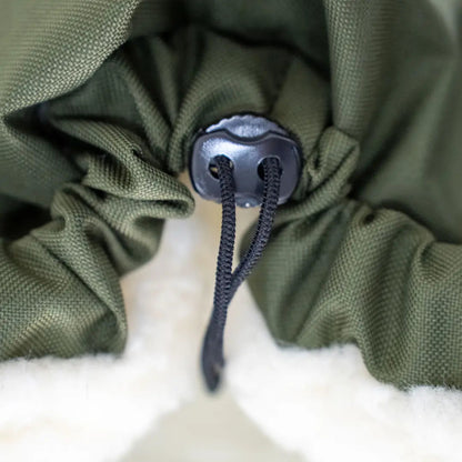 Winter footmuff, water-repellent, with merino wool lining - stroller