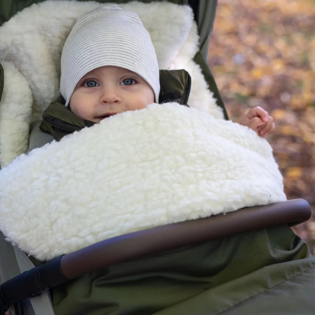 Winter footmuff, water-repellent, with merino wool lining - stroller