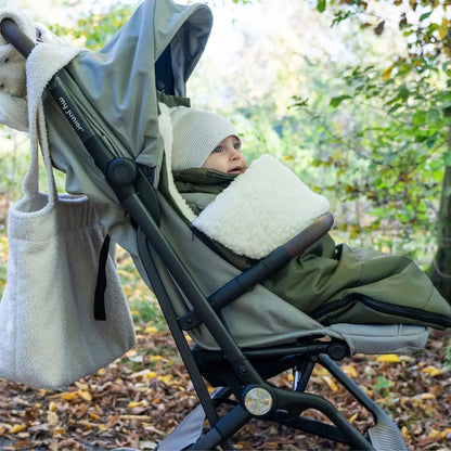 Winter footmuff, water-repellent, with merino wool lining - stroller