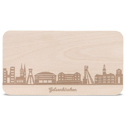 Frühstücksbrettchen Skyline Gelsenkirchen