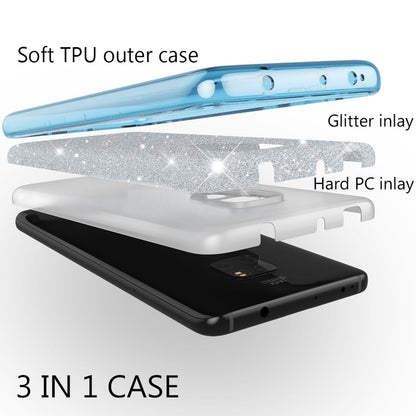NALIA Glitzerhülle für Huawei Mate 20 – Funkelnder Glitzer-Look & Grip – SHINEPOP (Silikon Case) – Marke aus Berlin