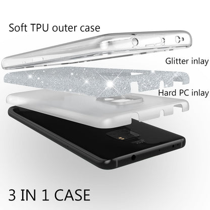 NALIA Glitzerhülle für Huawei Mate 20 – Funkelnder Glitzer-Look & Grip – SHINEPOP (Silikon Case) – Marke aus Berlin