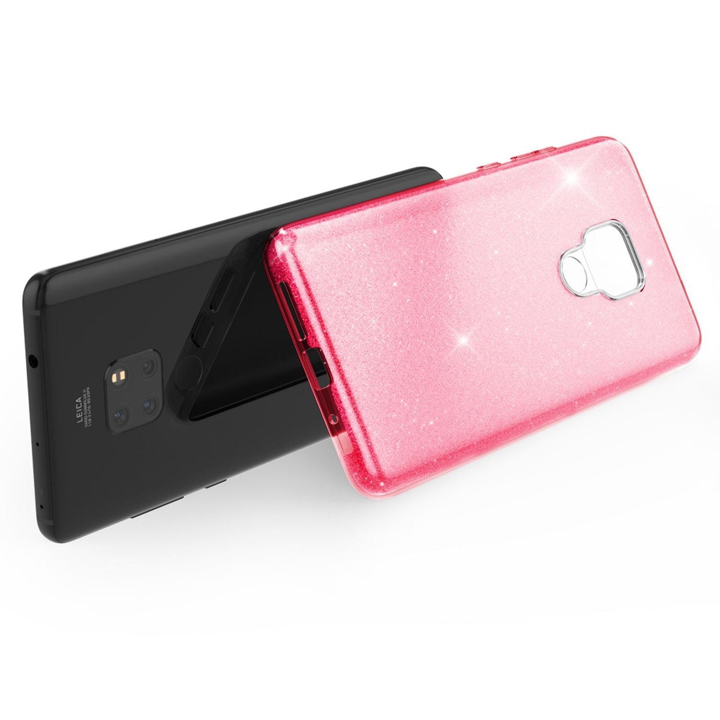 NALIA Glitzerhülle für Huawei Mate 20 – Funkelnder Glitzer-Look & Grip – SHINEPOP (Silikon Case) – Marke aus Berlin