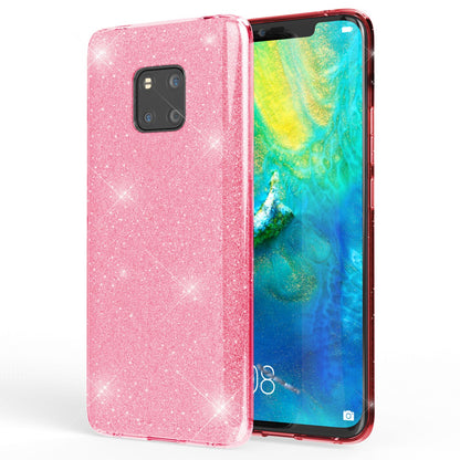 NALIA Glitzerhülle für Huawei Mate 20 Pro – Funkelnder Glitzer-Look & Grip – SHINEPOP (Silikon Case) – Marke aus Berlin