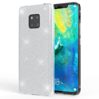 NALIA Glitzerhülle für Huawei Mate 20 Pro – Funkelnder Glitzer-Look & Grip – SHINEPOP (Silikon Case) – Marke aus Berlin