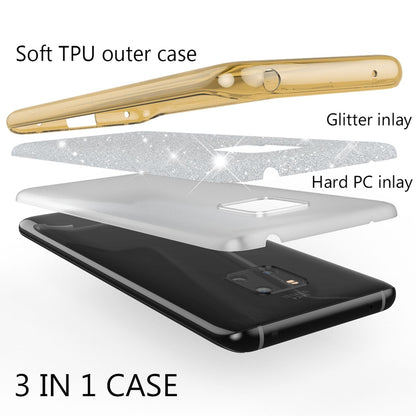 NALIA Glitzerhülle für Huawei Mate 20 Pro – Funkelnder Glitzer-Look & Grip – SHINEPOP (Silikon Case) – Marke aus Berlin