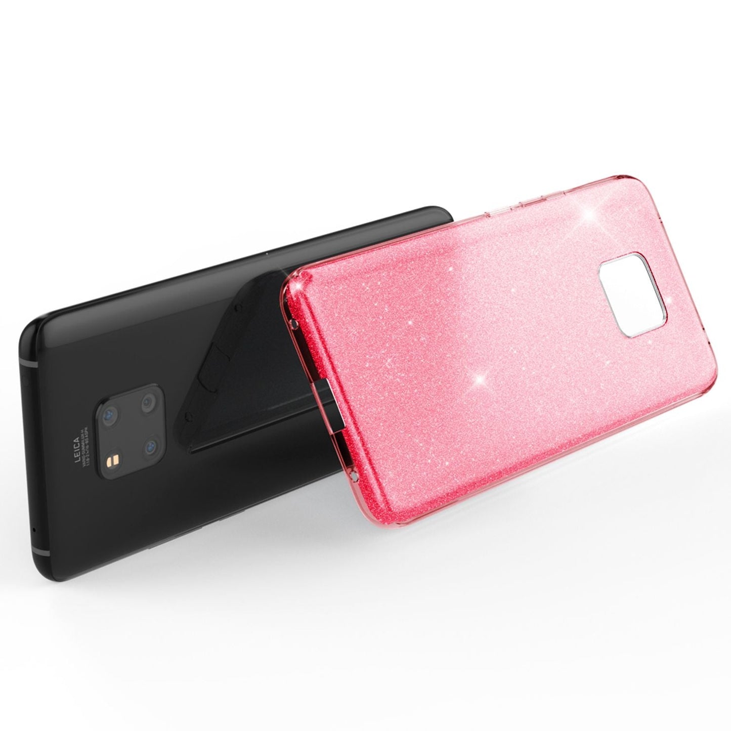 NALIA Glitzerhülle für Huawei Mate 20 Pro – Funkelnder Glitzer-Look & Grip – SHINEPOP (Silikon Case) – Marke aus Berlin