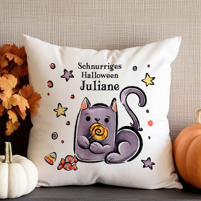 Bedrucktes Kissen "Happy Halloween" in versch. Designs