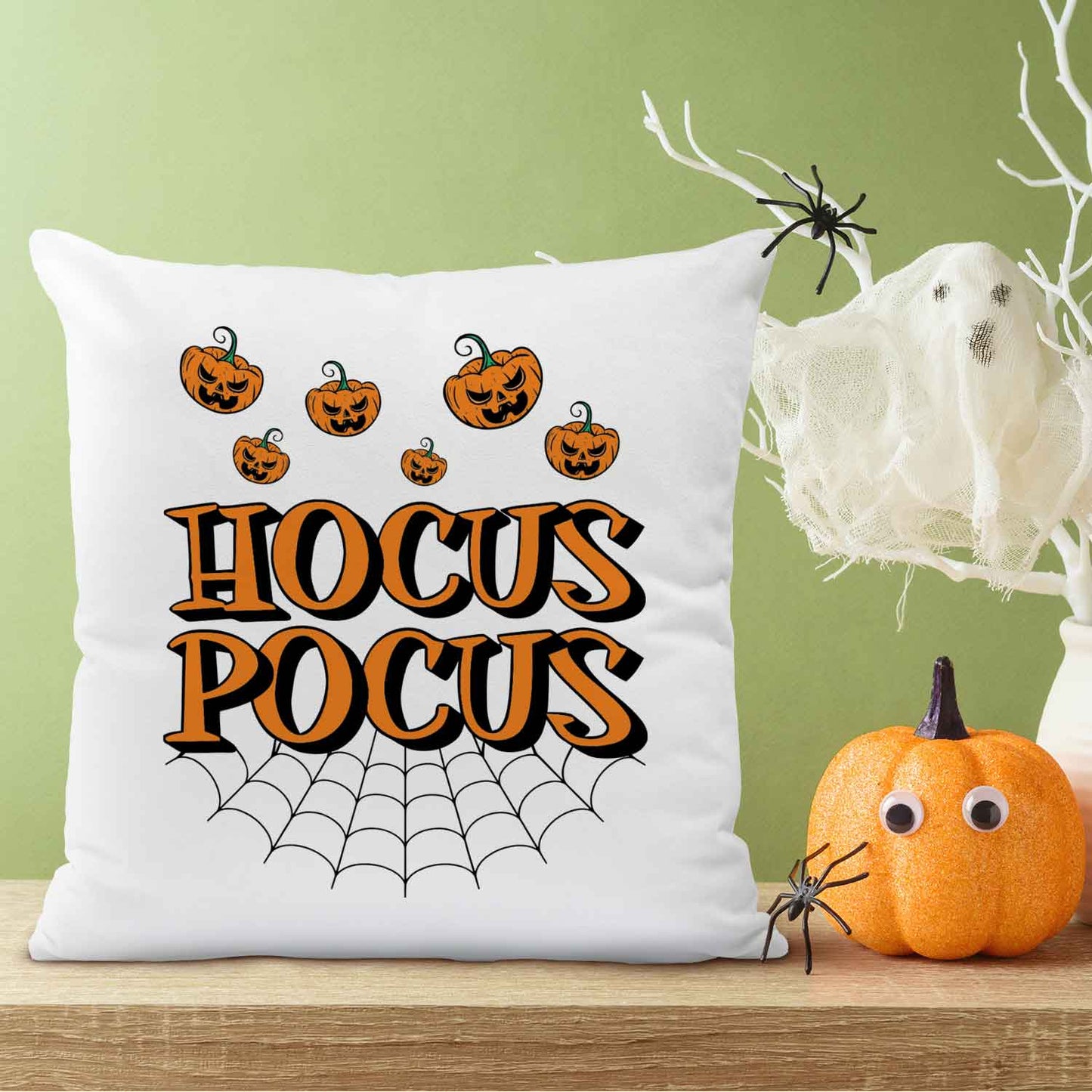 Bedrucktes Kissen mit Motiv Hocus Pocus