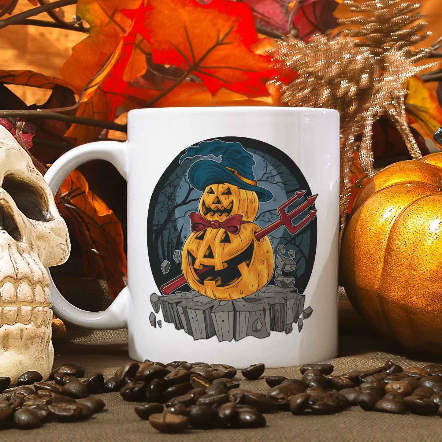 Bedruckte Tasse mit Motiv im Pumpkin Design