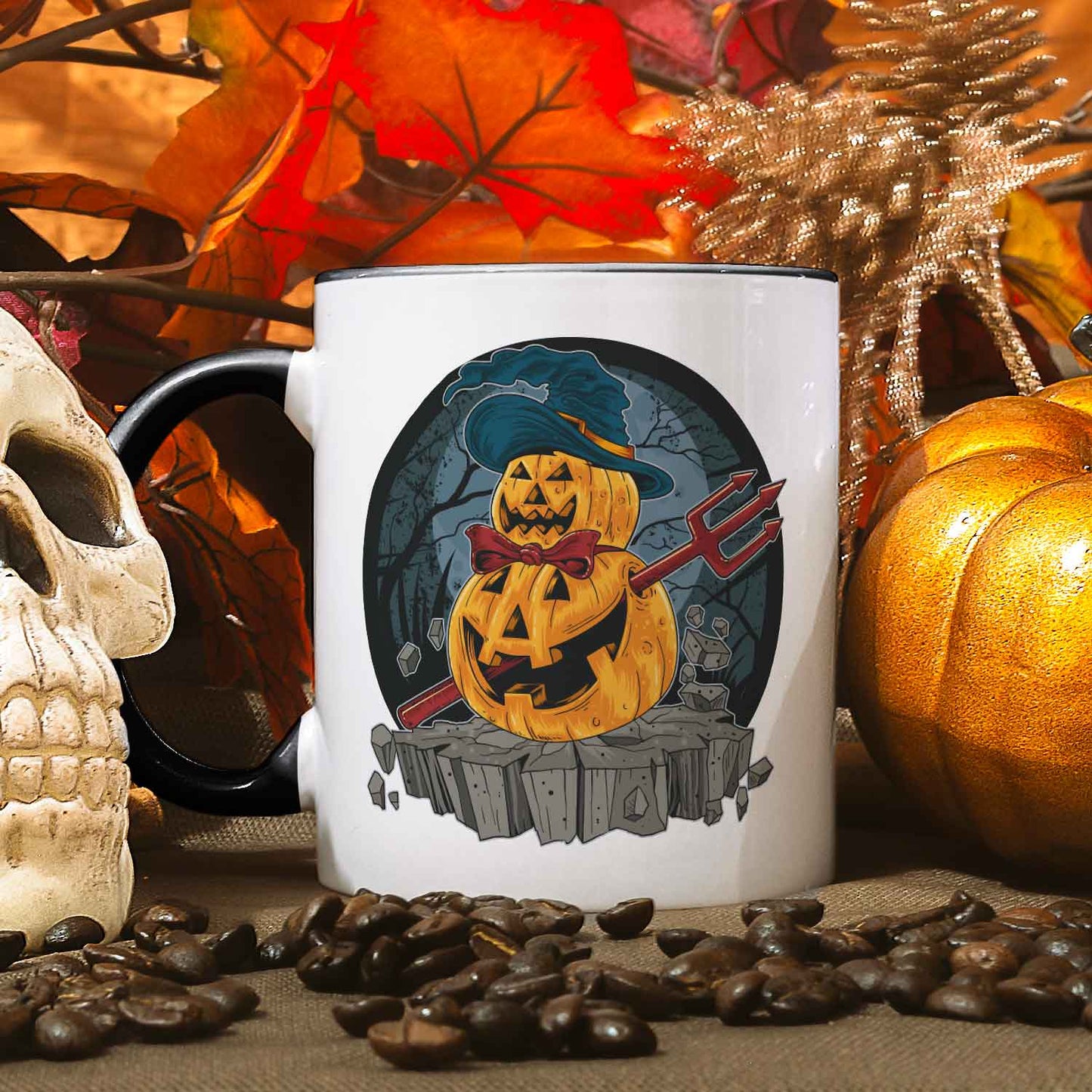 Bedruckte Tasse mit Motiv im Pumpkin Design