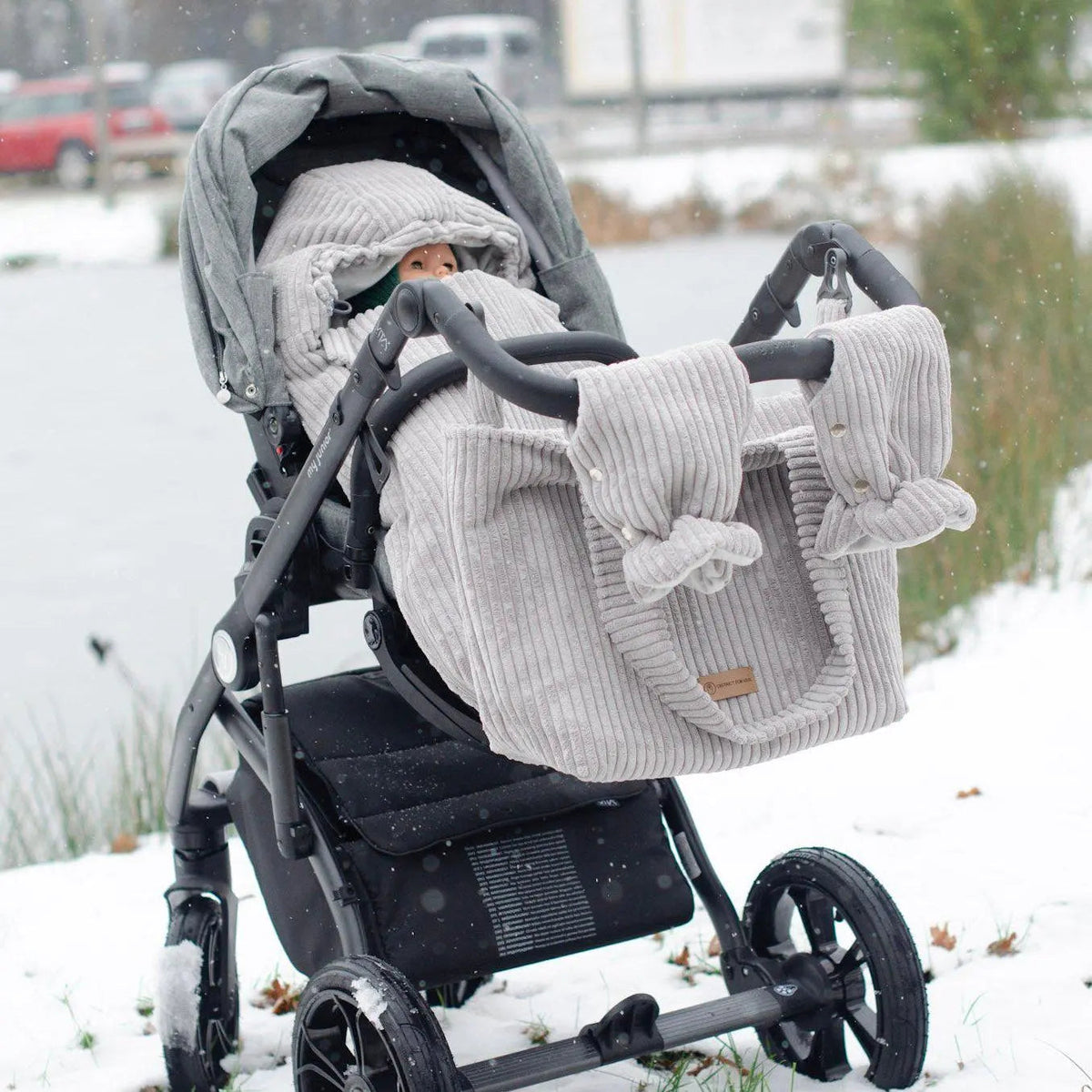 Kinderwagen-Handschuhe Cord – warm & stilvoll