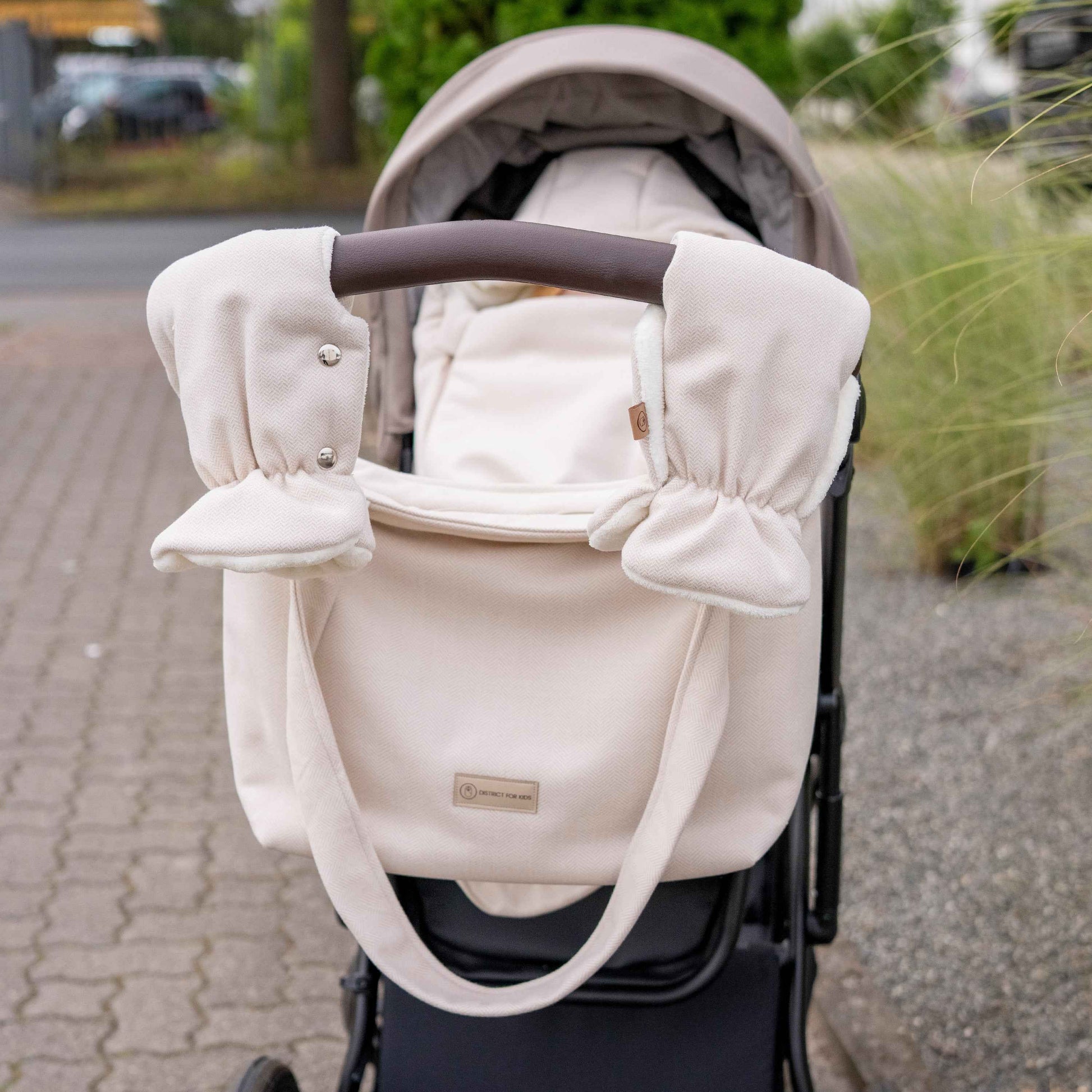 Wickeltasche Kaschmir elegante Kinderwagen-Tasche | Mom bag