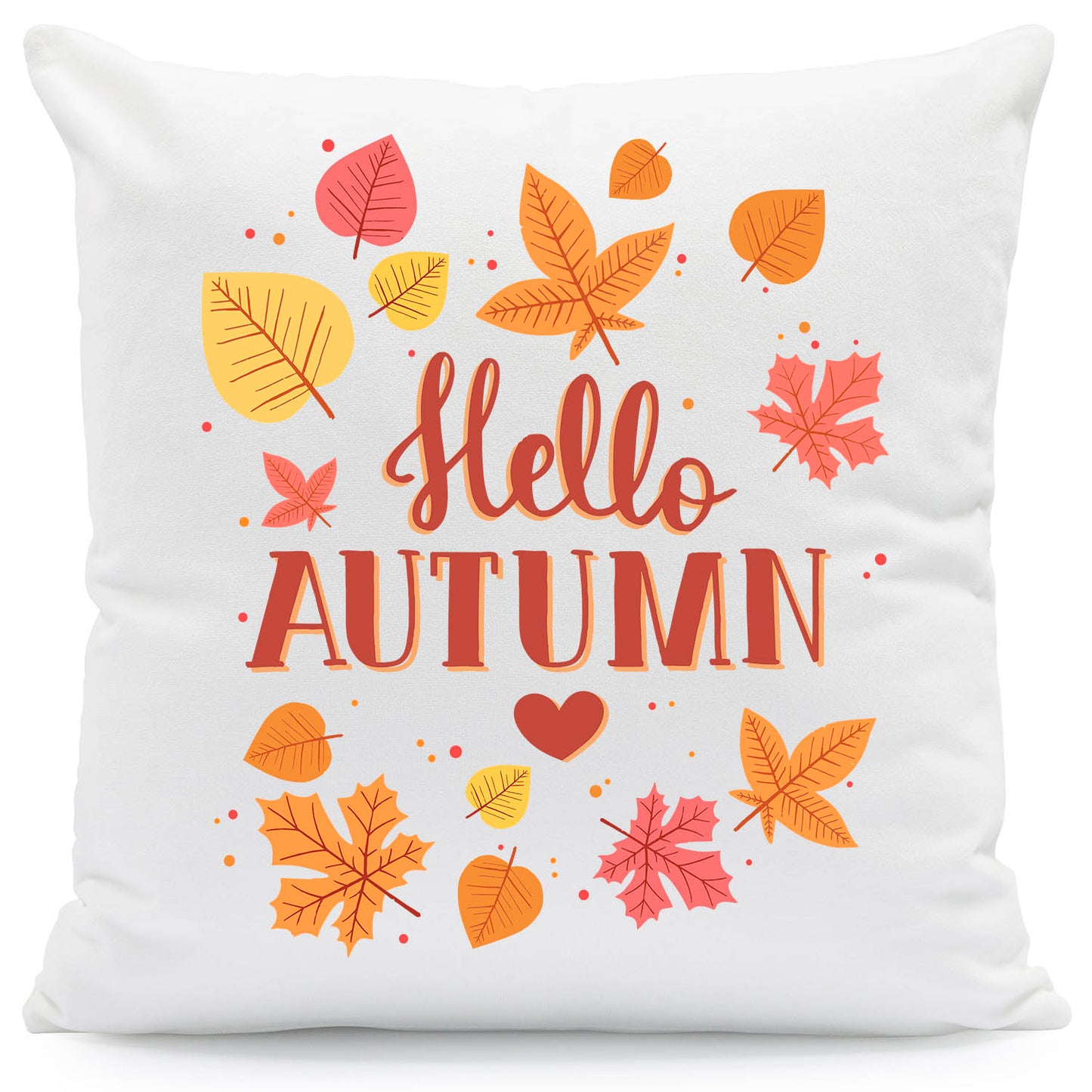Bedrucktes Kissen mit Spruch Hello Autumn