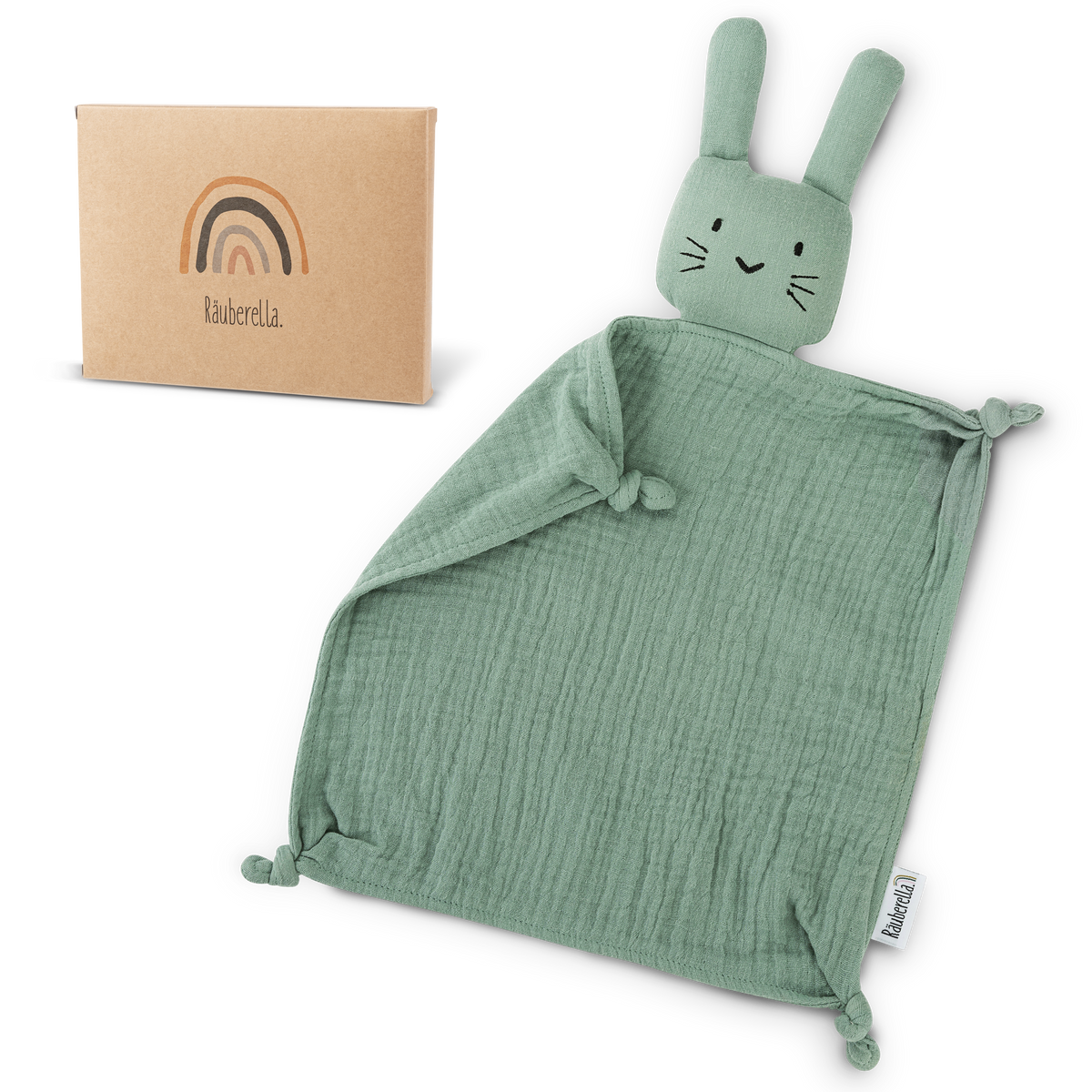 Musselin Schmusetuch Hase Mint