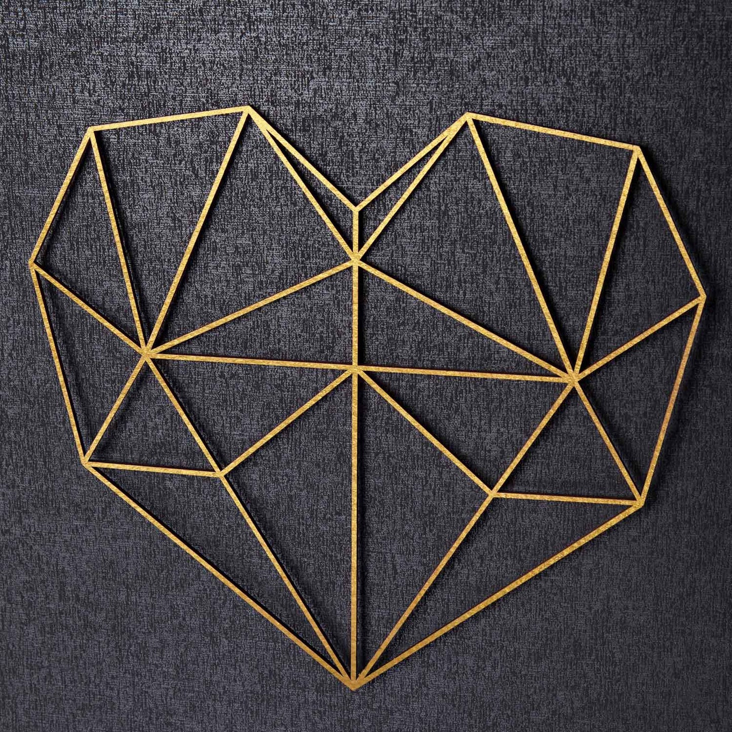 Origami 3D Herz aus Holz -