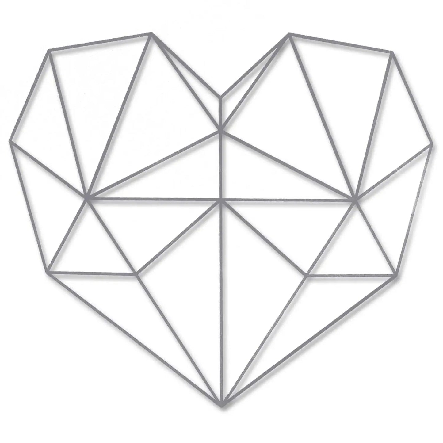 Origami 3D Herz aus Holz -
