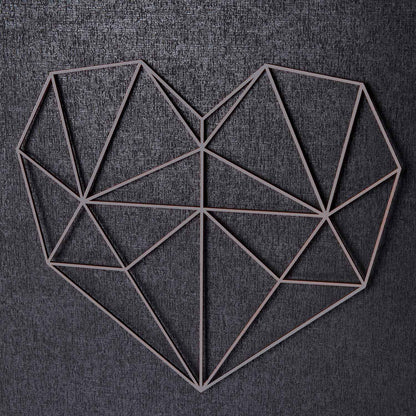 Origami 3D Herz aus Holz -