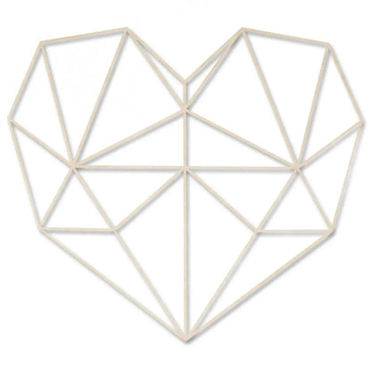 Origami 3D Herz aus Holz -