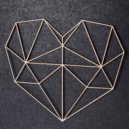 Origami 3D Herz aus Holz -