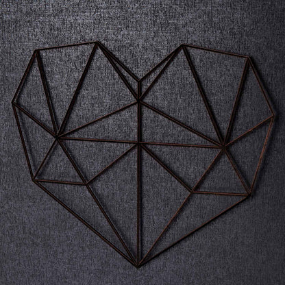 Origami 3D Herz aus Holz -