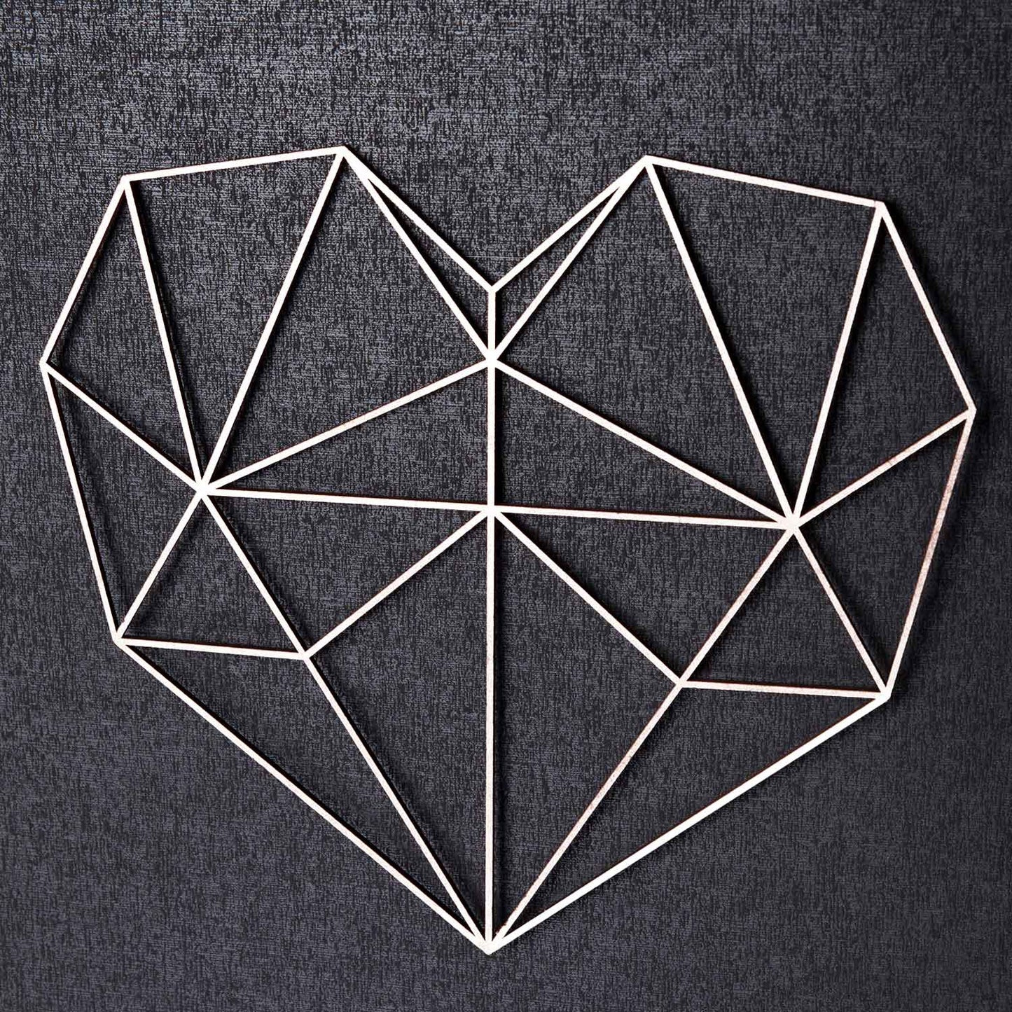 Origami 3D Herz aus Holz -