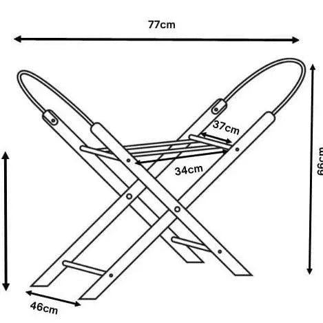 Moseskorbgestell – klappbar, stabil & mobil