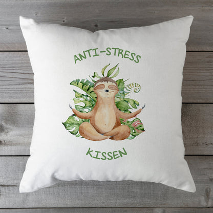 Bedrucktes Kissen mit Spruch Anti-Stress Kissen