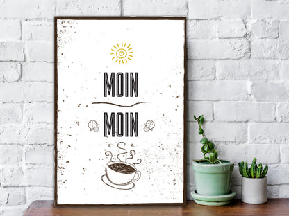 Holzschild Moin Moin