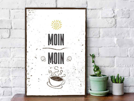 Holzschild Moin Moin