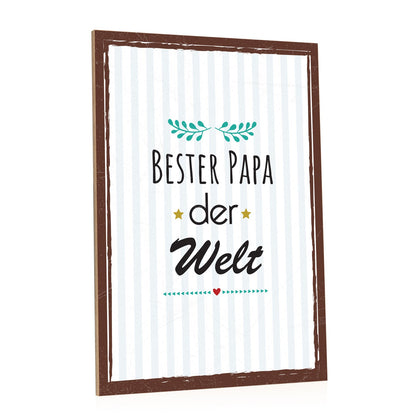 Holzschild Bester Papa der Welt