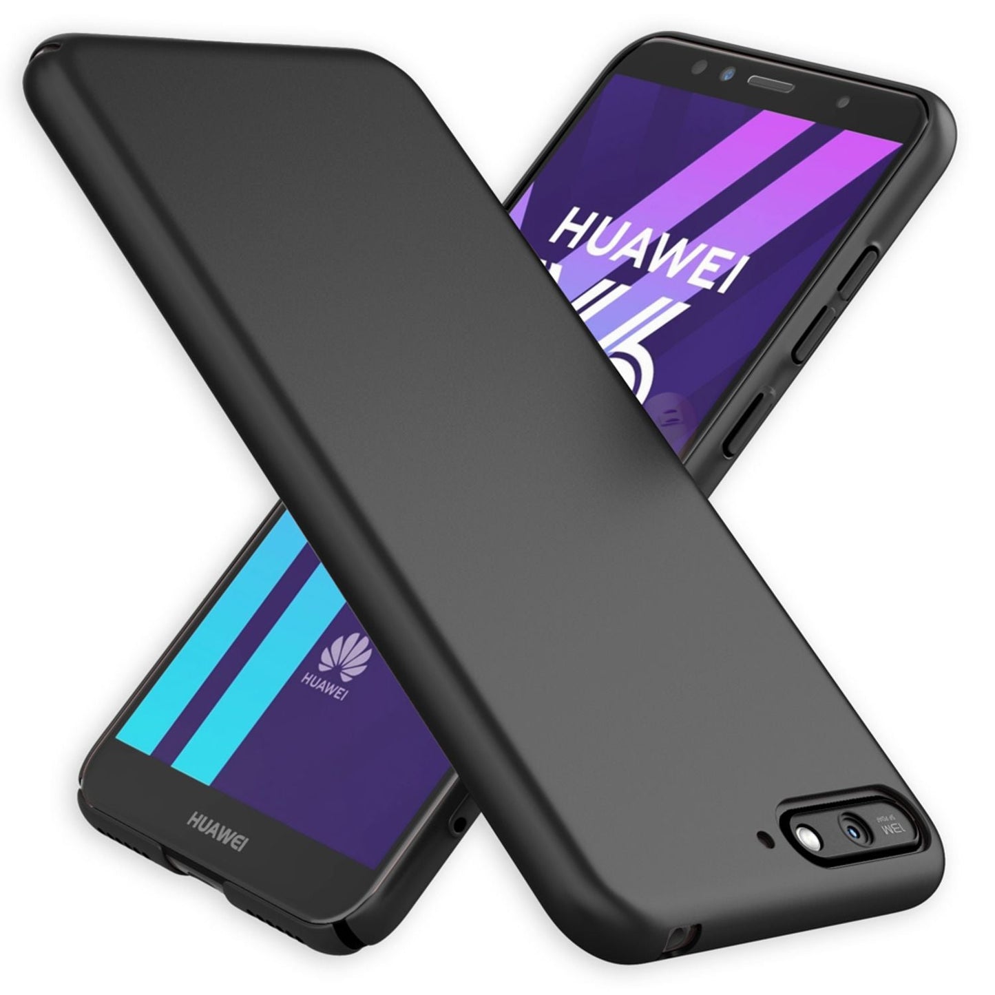 NALIA Ultra Slim Hardcase für Huawei Y6 (2018) – Anti-Fingerabdruck & 0.5mm Dünn – PUREFIT (Matt & Leicht) – Marke aus Berlin