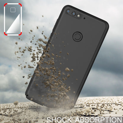 NALIA Ultra Slim Hardcase für Huawei Y7 (2018) – Anti-Fingerabdruck & 0.5mm Dünn – PUREFIT (Matt & Leicht) – Marke aus Berlin