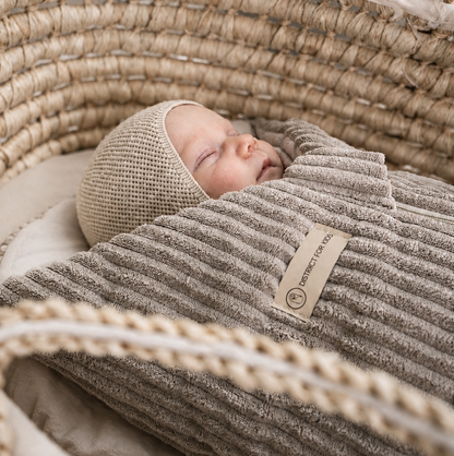 Corduroy sleeping bag that grows with your baby - Warm all-season baby sleeping bag