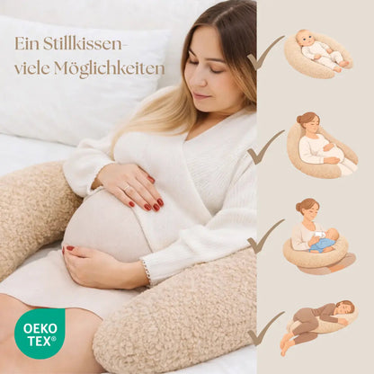 Stillkissen XXL Bouclé – ergonomisch & kuschelig