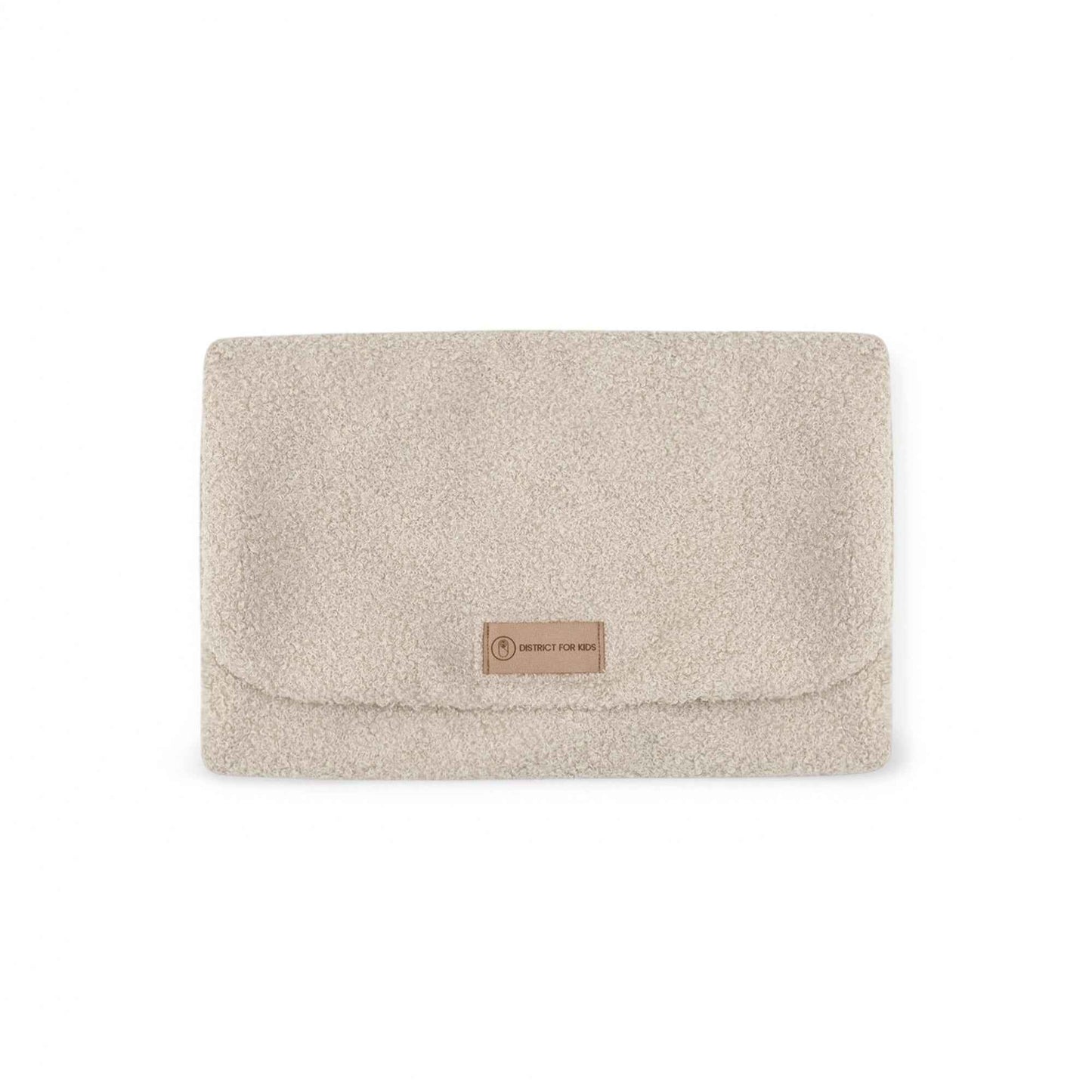 Wickelunterlage Teddystoff Bouclé – praktische Windeltasche für unterwegs