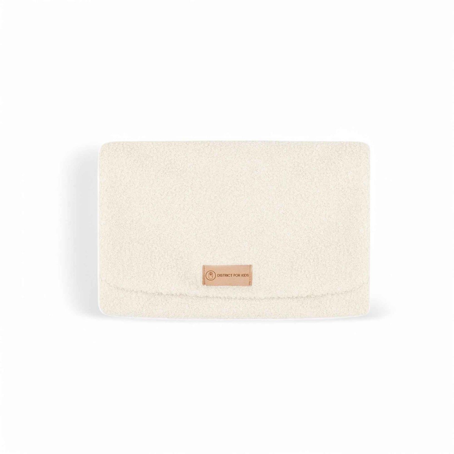 Wickelunterlage Teddystoff Bouclé – praktische Windeltasche für unterwegs