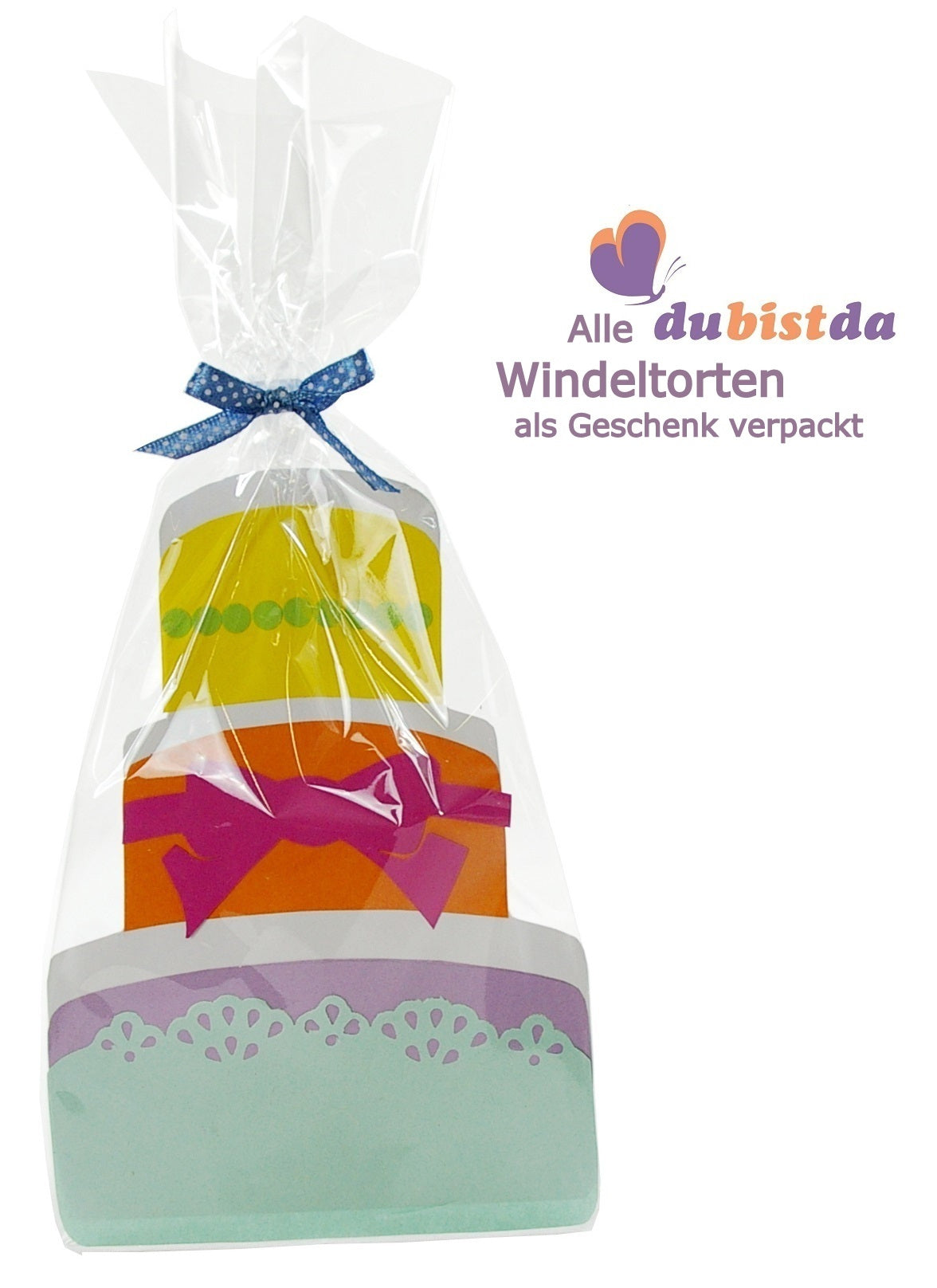 Windeltorte Windeldreirad Frosch grün