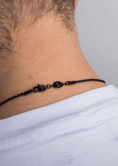Wheat Chain Immortalitas Matte Black - 70cm - 2mm