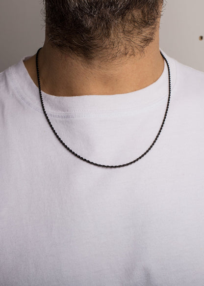Wheat Chain Immortalitas Matte Black - 70cm - 2mm