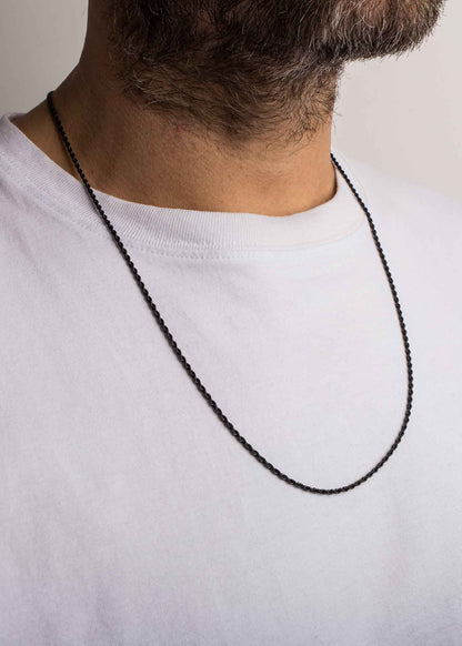 Wheat Chain Immortalitas Matte Black - 70cm - 2mm