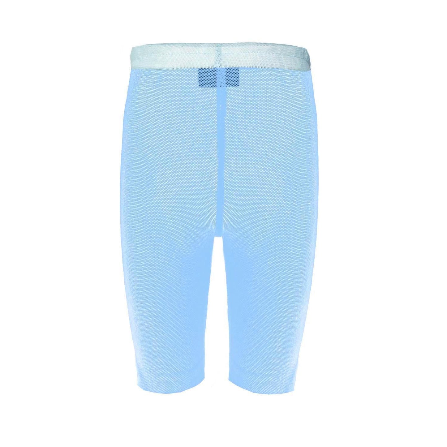 Kids' Sheer Jersey Shorts in Blue Tulle-2
