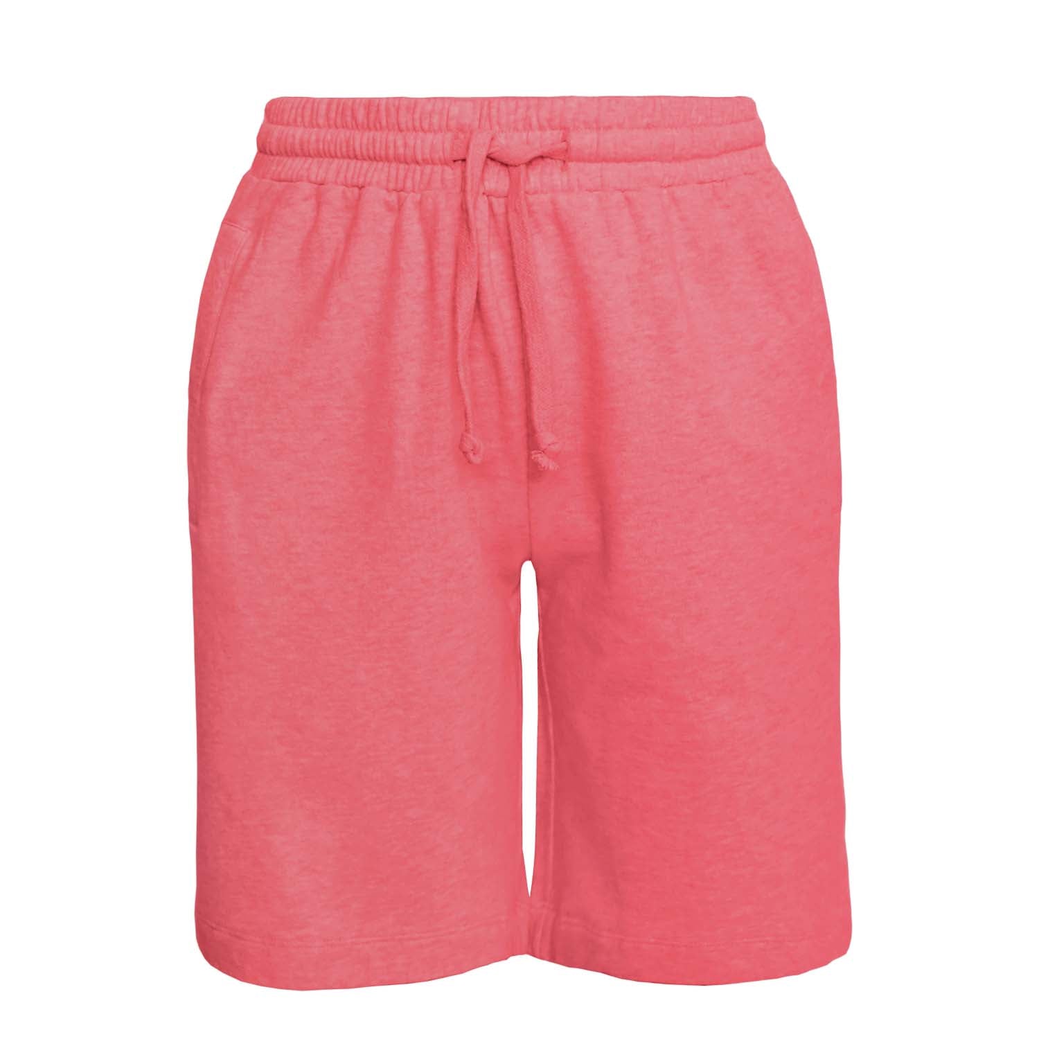 Red Girls and Boys Sweat Shorts-0